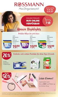 Lenor im Rossmann Prospekt "Online Exklusive Angebote" mit 5 Seiten (Krefeld)