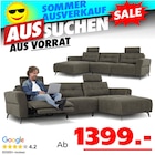 Bronx Ecksofa Angebot im Seats and Sofas Prospekt Bronx Ecksofa im Seats and Sofas Prospekt zum Preis von 1.399,00 €