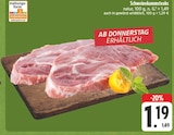 Schweinekammsteaks natur Angebote bei E center Würzburg für 1,19 €