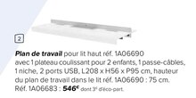 Plan de travail - Gautier à Gennevilliers Plan de travail en promo chez Gautier Gennevilliers à 546,00 €