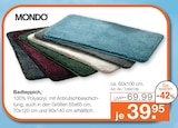 Badteppich von MONDO im aktuellen Möbel Inhofer Prospekt für 39,95 €