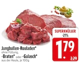 Jungbullen-Rouladen im Angebot bei EDEKA in Rosenheim Jungbullen-Rouladen Angebote bei EDEKA Rosenheim für 1,79 €