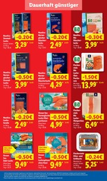 Lidl Lachs im Prospekt 