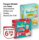 Windeln oder Pants im Angebot bei GLOBUS in Weinheim Windeln oder Pants Angebote von Pampers bei GLOBUS Weinheim für 6,99 €