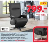 Aktuelle Relaxsessel Angebote bei Segmüller in Augsburg Aktuelles Relaxsessel „Mara Style“ Angebot bei Segmüller in Augsburg ab 799,00 €