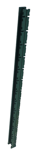 Poteau à encoches vert