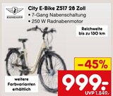 City E-Bike Z517 28 Zoll Angebote von Zündapp bei Netto Marken-Discount Salzgitter für 999,00 €