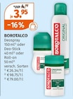 Deospray im Angebot bei Müller in Pforzheim Deospray Angebote von BOROTALCO bei Müller Pforzheim für 3,95 €