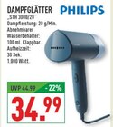 DAMPFGLÄTTER im Angebot bei Marktkauf in Detmold DAMPFGLÄTTER Angebote von PHILIPS bei Marktkauf Detmold für 34,99 €