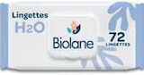 Lingettes H2O x72 - Biolane dans le catalogue Intermarché