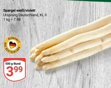 Aktuelle Spargel Angebote bei GLOBUS in Siegen (Universitätsstadt) Aktuelles Spargel weiß/violett Angebot bei GLOBUS in Siegen (Universitätsstadt) ab 3,99 €