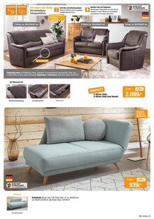 Sofa im aktuellen Opti-Wohnwelt Prospekt (Bremerhaven) Sofa im Opti-Wohnwelt Prospekt "Aktuelle Angebote" mit 36 Seiten (Bremerhaven)