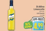 Limoncello im Angebot bei E center in Regensburg Limoncello Angebote von Di Alfino bei E center Regensburg für 4,99 €