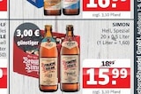 Hell Spezial im Angebot bei Getränke Quelle WVG in Halle Hell Spezial Angebote von Simon bei Getränke Quelle WVG Halle für 15,99 €