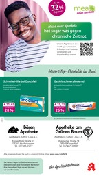 Apotheken Prospekt von mea - meine apotheke in Klingenthal Aktueller mea - meine apotheke Apotheken Prospekt für Klingenthal: Unsere Juni-Angebote mit 4} Seiten, 01.06.2026 - 30.06.2026