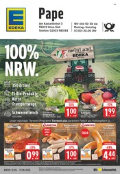 Bratwurst im EDEKA Prospekt in Unna Aktueller EDEKA Prospekt mit Bratwurst, "Aktuelle Angebote", Seite 1