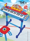 CLAVIER ÉLECTRONIQUE AVEC MICRO, PIEDS ET TABOURETS | - Reig en promo chez JouéClub Niort à 54,99 €