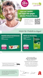mea - meine apotheke Prospekt für Schweinfurt mit 4 Seiten mea - meine apotheke Prospekt für Schweinfurt: "Unsere August-Angebote", 4 Seiten, 01.08.2026 - 31.08.2026
