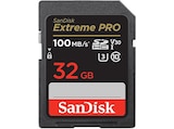 Extreme PRO® UHS-I, SDHC Speicherkarte, 32 GB, 100 MB/s im MediaMarkt Saturn Prospekt Extreme PRO® UHS-I, SDHC Speicherkarte, 32 GB, 100 MB/s von SANDISK im aktuellen MediaMarkt Saturn Prospekt für 26,99 €