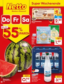 Wasser im aktuellen Netto Marken-Discount Prospekt (Stuttgart) Wasser im Netto Marken-Discount Prospekt "Aktuelle Angebote" mit 65 Seiten (Stuttgart)