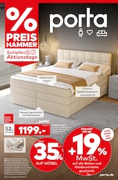 Boxspringbett Angebot & Preis im aktuellen porta Möbel Prospekt Boxspringbett Angebot im aktuellen porta Möbel Prospekt auf Seite 1