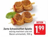 Zarte Schweinefilet-Spieße bei EDEKA im Bonndorf Prospekt für 1,99 €