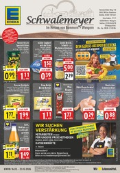 Aktueller EDEKA Supermarkt Prospekt in Witten und Umgebung, "Aktuelle Angebote" mit 26 Seiten, 16.02.2026 - 21.02.2026
