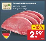 Schweine-Minutensteak im Netto Marken-Discount Prospekt Schweine-Minutensteak von im aktuellen Netto Marken-Discount Prospekt für 2,99 €