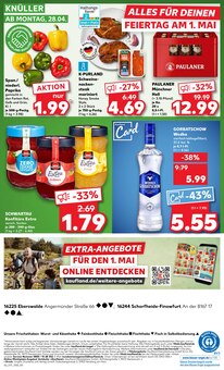Bier im aktuellen Kaufland Prospekt (Eberswalde) Bier im Kaufland Prospekt "KNĂśLLER" mit 50 Seiten (Eberswalde)