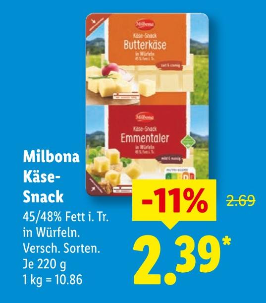 Emmentaler Käse-Snack