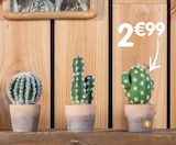 Cactus artificiel en promo chez B&M Villeneuve-d'Ascq à 2,99 €