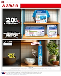 Prix et réduction Sodastream dans le prospectus Carrefour Market en cours Offre Sodastream dans le catalogue Carrefour Market du moment à la page 40