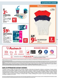 Prix et réduction Pull dans le prospectus Auchan Hypermarché en cours Offre Pull dans le catalogue Auchan Hypermarché du moment à la page 31