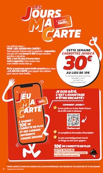 Prospectus Netto de la semaine "LES JOURS MA CARTE" avec 2 pages, valide du 07/10/2025 au 13/10/2025 pour Saint-Barthélémy-d'Anjou et alentours