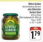 Gewürzgurken im EDEKA Prospekt Gewürzgurken von Kühne im aktuellen EDEKA Prospekt für 1,79 €