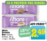 Protein Bar Caramel Crunch Angebote von More bei E center Rastatt für 2,49 €