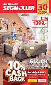 Segmüller Möbel & Einrichtung Prospekt der aktuellen Woche mit 8 Seiten, gültig von 22.08.2026 bis 05.09.2026, in Henfenfeld und Umgebung Aktueller Segmüller Möbel & Einrichtung Prospekt in Henfenfeld und Umgebung, "Zum Glück gibt’s Segmüller - Glück ist Hochspringen zu Tiefpreisen" mit 8 Seiten, 22.08.2026 - 05.09.2026