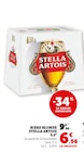 Bière blonde 5.2° - Stella Artois en promo chez Super U Palaiseau à 6,56 €