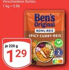 Spicy Curry-Reis von Ben's Original im aktuellen GLOBUS Prospekt