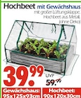 Aktuelles Hochbeet mit Gewächshaus Angebot bei Wreesmann in Dresden ab 39,99 €