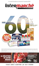 Catalogue Intermarché Super à La Rochelle cette semaine, valable du 28/10/2025 au 09/11/2025 Prospectus Intermarché Super à La Rochelle, "-60% DE REMISE IMMÉDIATE SUR LE 2ÈME", 40 pages de promos valables du 28/10/2025 au 09/11/2025