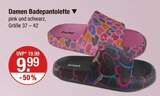 Damen Badepantolette im V-Markt Prospekt Damen Badepantolette von Today im aktuellen V-Markt Prospekt für 9,99 €