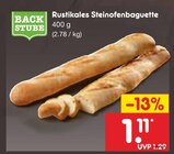 Rustikales Steinofenbaguette Angebote von BACKSTUBE bei Netto Marken-Discount Kassel für 1,11 €