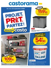 Promos Meuble Chaussures dans le catalogue "PROJET, PRÊT, PARTEZ !" de Castorama Meuble Chaussures en promo dans le catalogue Castorama à la page 1