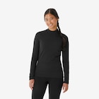 Skiunterwäsche Funktionsshirt Damen warm bequem – BL 100 schwarz für 7,99 € bei Decathlon im Angebot Skiunterwäsche Funktionsshirt Damen warm bequem – BL 100 schwarz im aktuellen Decathlon Prospekt
