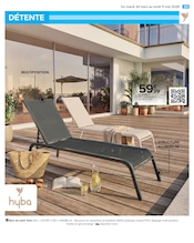 Promos Chaise Longue dans le catalogue "JARDIN LÀ OÙ LA VIE SE CULTIVE" de Carrefour Chaise Longue en promo dans le catalogue Carrefour à la page 29