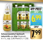 Apfelsaft naturtrüb Angebote von Schwarzwaldhof bei E center Offenburg für 6,99 €