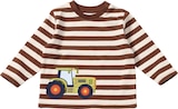 Langarmshirt mit Traktor-Applikation, braun & beige, Gr. 80 Angebote von ALANA bei dm-drogerie markt Wolfsburg für 7,90 €