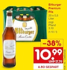 Premium Pils Angebote von Bitburger bei Netto Marken-Discount Schwäbisch Hall für 10,99 €
