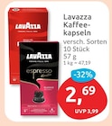 Kaffeekapseln im Angebot bei budni in Berlin Kaffeekapseln Angebote von Lavazza bei budni Berlin für 2,69 €